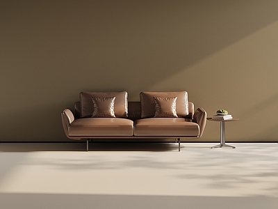 现代意式双人沙发 直排沙发 休闲沙发