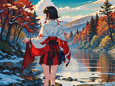 现代新中式其他挂画 动漫 插画 古画 艺术挂画 肌理画