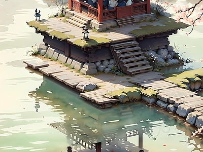 现代新中式其他挂画 插画 古画 抽象挂画 油画 字画