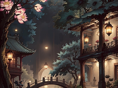 现代新中式其他挂画 插画 古画 艺术挂画 肌理画 国画