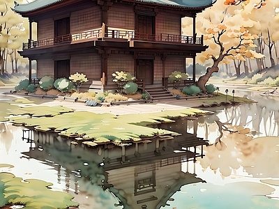 现代新中式其他挂画 国画 抽象挂画 插画 古画 艺术挂画