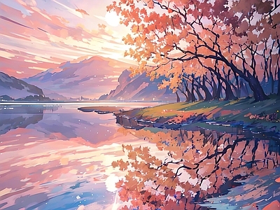 现代新中式其他挂画 油画 插画 古画 艺术挂画 肌理画