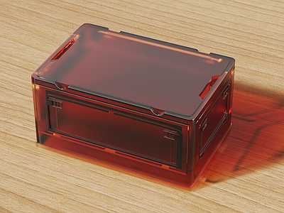 其他生活用品 透明磨砂塑料箱子
