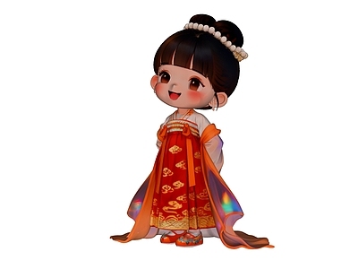 儿童 卡通 传统文化 古装 儿童 古风