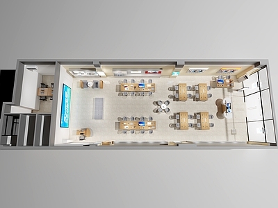 现代原木商场 原木风电信营业厅 水机销售摆台 文化展柜