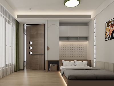 现代意式榻榻米卧室 儿童房