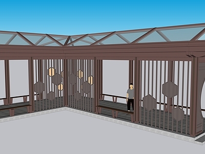 其他公园景观 廊架 新中式 施工图