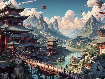 现代新中式其他挂画 国画 抽象挂画 插画 古画 艺术挂画