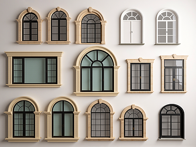 欧式平开窗 欧式窗平开窗 窗套