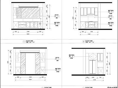 现代厨房 厨房立面图 别墅厨房 现代厨房 厨房节点 施工图