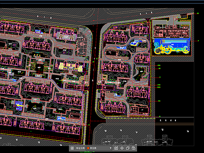 示范区景观 中海小区景观图纸 施工图