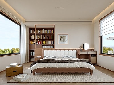 现代中古家居卧室 主卧 次卧 老人房