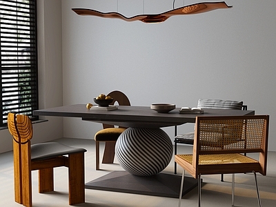 法式复古餐桌椅 法式复古餐桌椅 现代中古餐桌椅 复古风餐桌椅 现代装饰吊灯 复古风装饰