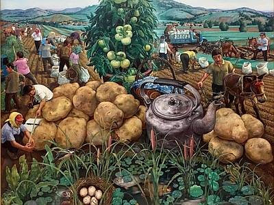 现代其他挂画 油画 艺术挂画