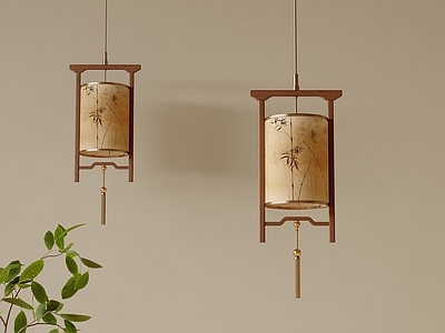 新中式灯具组合 宋氏吊灯