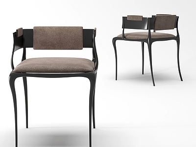 现代意式休闲椅 现代椅子 扶手椅 书椅