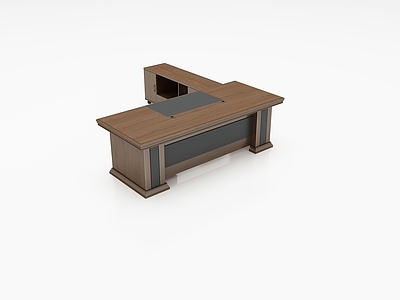 新中式办公桌 油漆班台 班台