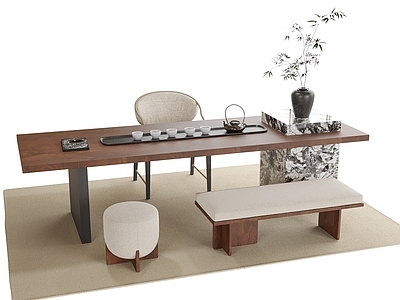 现代茶桌椅 茶桌 茶椅