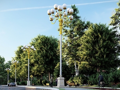 现代欧式路灯 路灯 迎泽大街 网红 市政