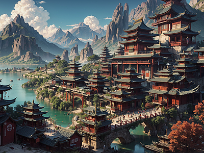 现代新中式其他挂画 国画 抽象挂画 插画 古画 艺术挂画