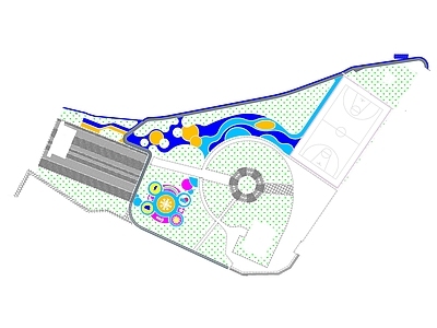 儿童公园 儿童活动场 施工图