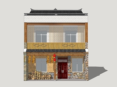 新中式乡村民房 农家乐 乡村农家乐 乡村民房改造 乡村自建房 乡村旅游建筑