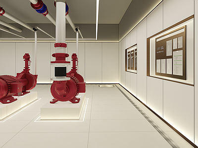 现代其他公共空间 展示设备间