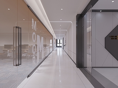 现代其他办公空间 走廊