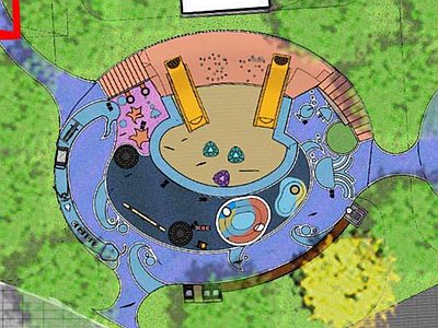 社区儿童区 儿童活动区 施工图