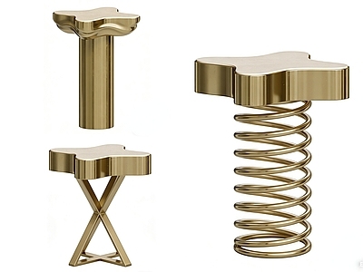 现代法式边几 亚克力边几 金属边几 沙发边几