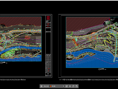 滨水公园 麓湖滨水公园施工 施工图