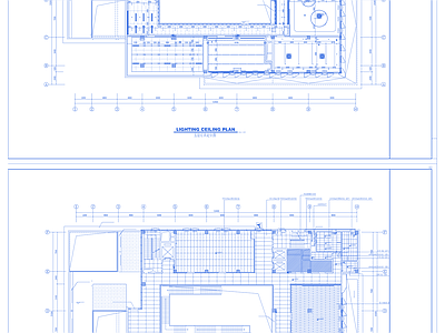 现代整体办公空间 邻里中心 施工图