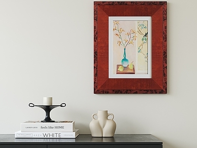 法式中古挂画 复古挂画 油画 静物挂画