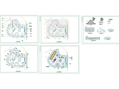 儿童公园 儿童娱乐广场 施工图