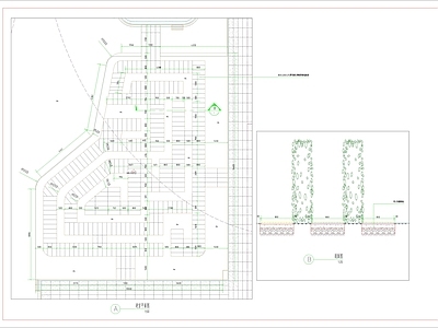 其他公园景观 迷宫平面详图 施工图