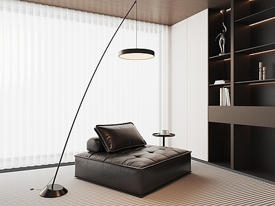 现代休闲椅 沙发椅 皮椅 落地灯 懒人沙发 躺椅