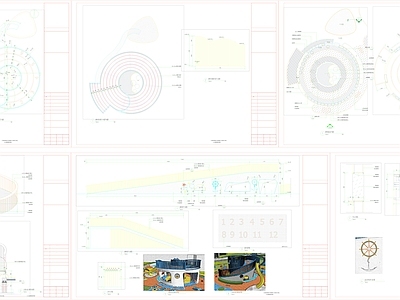 儿童公园 儿童活动区廊架详 施工图