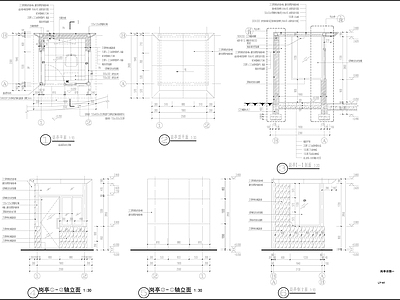 现代其他景观 岗亭设计 施工图