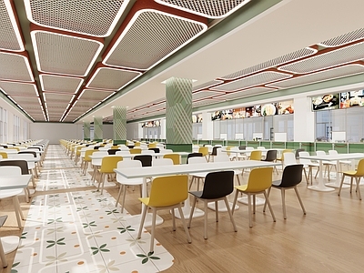现代食堂 现代员工餐厅食堂
