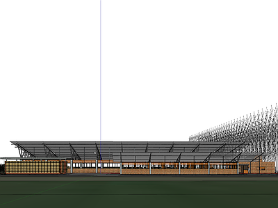 工业北欧体育建筑 马场 红砖 工业风