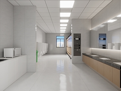 现代公共卫生间 现代公共卫生间