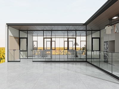 现代其他公共空间 现代阳光房