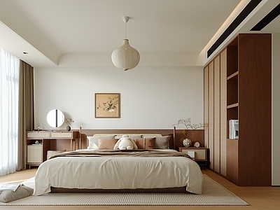 现代中古家居卧室 主卧 次卧
