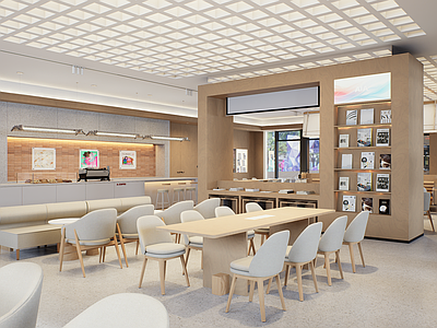 现代咖啡厅 咖啡店 AIA 友邦保险 奶茶店