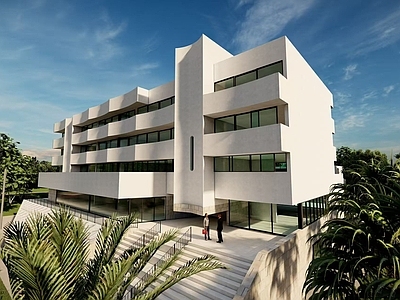 现代极简多层住宅 艺术建筑