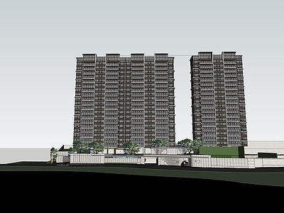 简约现代小区建筑 广州越秀观樾建筑 豪宅建筑住宅小区 游艇现代简约建筑 高层住宅建筑小区