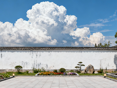 新中式中式其它外景 庭院外景 别墅小院 农村庭院 一楼小院