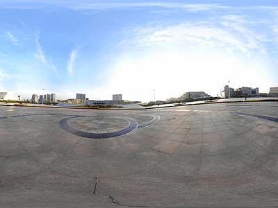 现代简约天空HDR HDR 街道大广场 天空 渲染必备