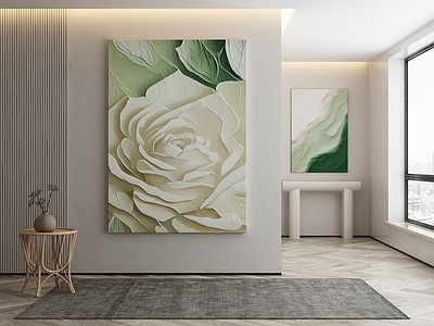 现代侘寂挂画 油画 书房挂画 茶室挂画 客厅挂画 玄关挂画
