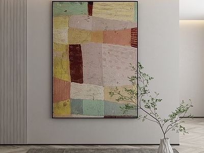 现代侘寂挂画 油画 书房挂画 茶室挂画 客厅挂画 玄关挂画
